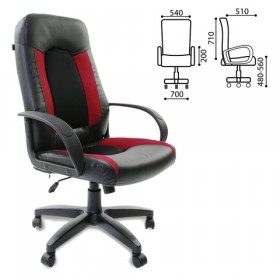 Кресло офисное BRABIX Strike EX-525 (черно-красный) в Москве - moskva.katalogmebeli.com | фото