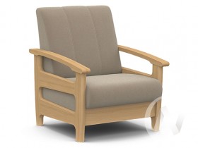 Кресло для отдыха Омега (бук лак/CATANIA LATTE) в Москве - moskva.katalogmebeli.com | фото 1