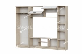 Мебель для гостиной МГС 3 Исполнение 1 Дуб Сонома / Белый в Москве - moskva.katalogmebeli.com | фото 3