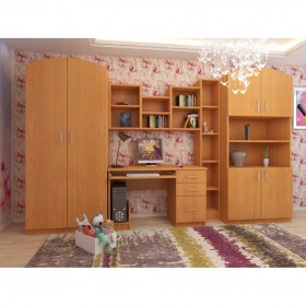 Детская Мишутка Комплект мебели (Вишня оксфорд) в Москве - moskva.katalogmebeli.com | фото