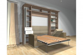 Шкаф-кровать с диваном Каролина в Москве - moskva.katalogmebeli.com | фото 3